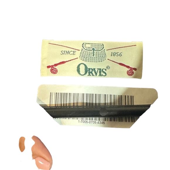 Orvis Navy Blue Collared Cotton Blend Long Sleeve Button Down Shirt Women Sz 14 - Picture 9 of 9